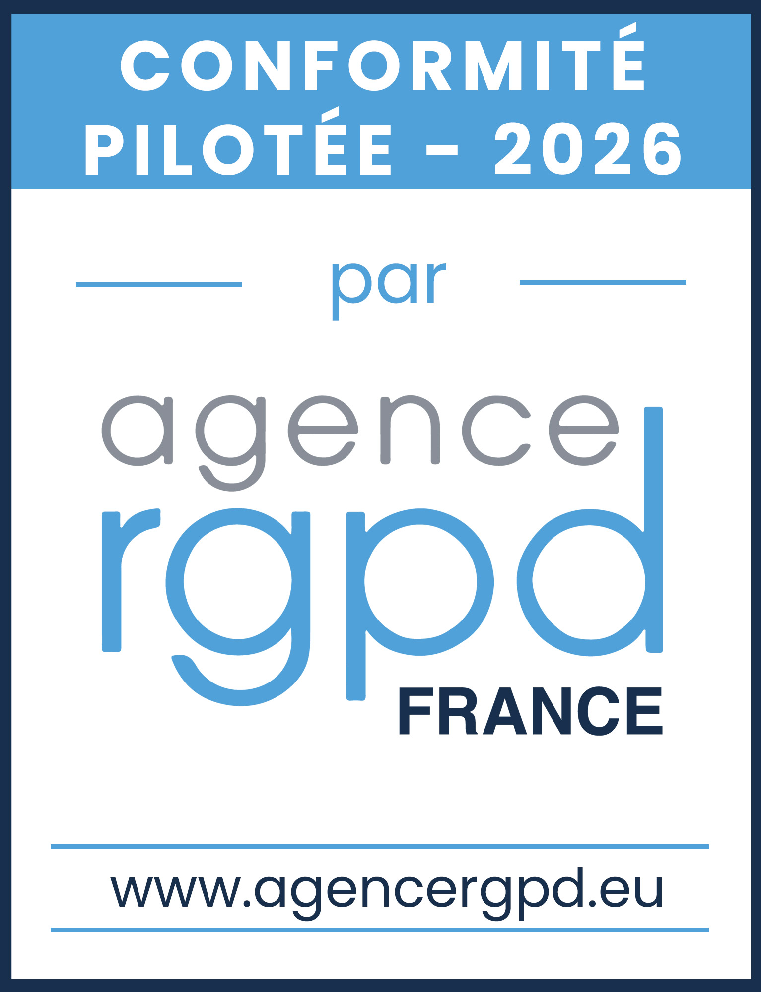 logo conformité RGPD 2026
